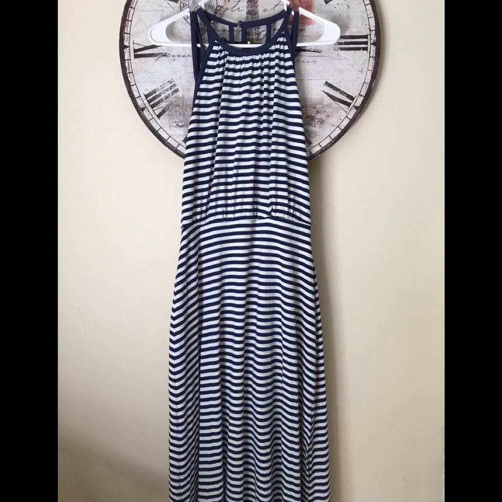 Bebe summer blue and white dress size small - Picture 4 of 11